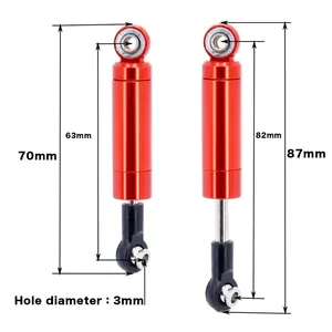 NEEBRC RC RC Car Shock Absorber Built in Spring 82mm Damper for 1/10 RC <span class=keywords><strong>Crawler</strong></span> <span class=keywords><strong>Traxxas</strong></span> TRX-4 Axial Scx10 90046 MST WPL MN Parts - Product Image 3