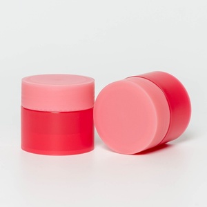 Envase de Plástico Cosmético Redondo de Doble Pared, Mate, para Crema Facial o Bálsamo Labial, en Color Rosa, de 10g, 20g, 30g, 50g, 100g, 150g, 250g - Product Image 1