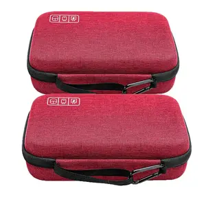 Sacs de pochette de rangement d'accessoires numériques électroniques à double couche de voyage portables pour étui de carte SD, clé USB, cordons de charge