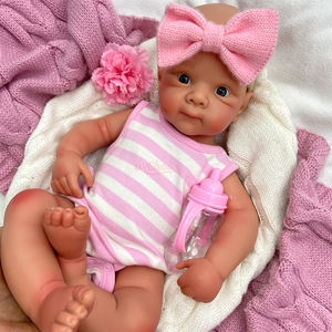 Muñecas Reborn Personalizadas de 21 Pulgadas, de Silicona, Cuerpo Completo, Ojos Abiertos, Muñecas Reborn con Peso, Suaves y Abrazables, para Artistas, Regalo para Niños - Product Image 3