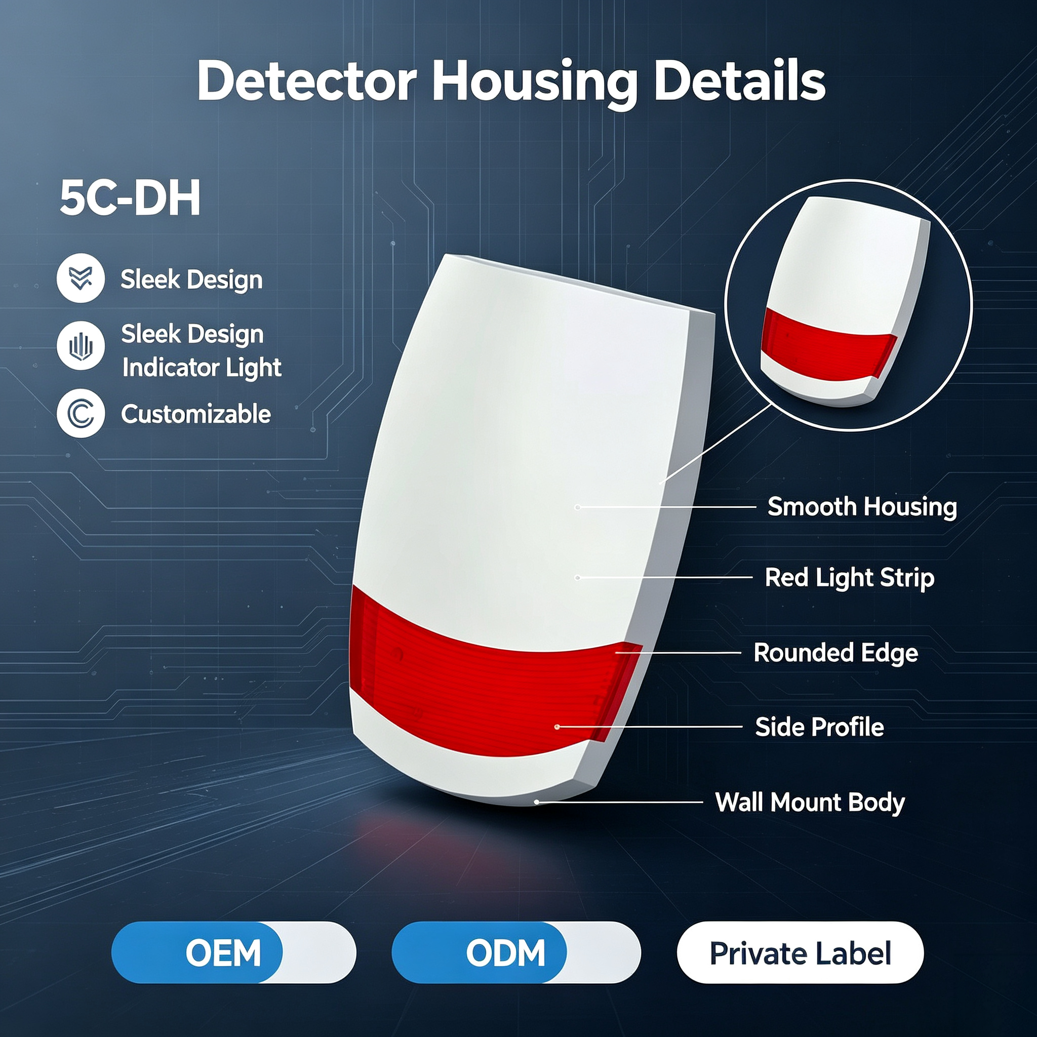 Durable App Alarm System with Siren Strobe Sounder ABS Material Easy Installation for Home Security and Fire Safety · image 2