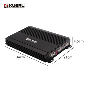KUERL เครื่องขยายเสียงรถยนต์ 4 ช่อง 12V อลูมิเนียมอัลลอยด์อัพเกรดเสียงกำลังสูง - Product Image 2