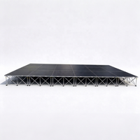 Scène portable en aluminium, plateforme pliable pour événements, utilisation en extérieur pour concerts