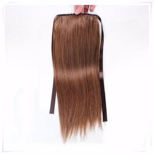 Extensiones de cabello Remy Tianci 12A Cola de Caballo recta teñida para niños Color Popular trama de cabello humano europeo de alta calidad - Product Image 1