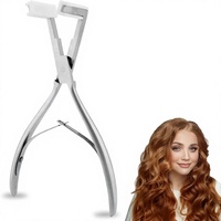 Pince à extensions de cheveux en nylon à surface plate + 2 outils de retrait d'extensions de cheveux