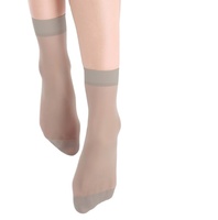 Chaussettes et bonneterie couleur de peau pour femmes, chaussettes en Nylon transparent à hauteur de cheville, doux et serré, chaussettes d'été pour dames