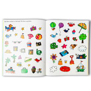 Livre d'apprentissage précoce pour enfants personnalisé couleur enfants couverture souple livre imprimé Animal autocollant livre pour enfants autocollant impression - Product Image 5