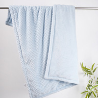 Ensemble de couverture de sécurité pour bébé en peluche de dessin animé pour enfants, couverture douce en flanelle polaire avec jouet en peluche pour bébés garçons et filles
