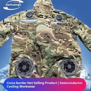 2025原始设备制造商高能见度珀尔帖冷却风扇空调服装，带反光条 - Product Image 5