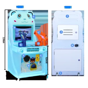 Máquina de Juegos de Arcade de Disparos para Niños con Diseño de Oso - Funciona con Monedas y Billetes para Centros de Juego, Construcción de Plástico/Hardware - Product Image 5