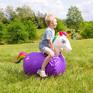 Caballo Inflable con Forma de Animal, Unicornio, Juego de Montar para Niños con <span class=keywords><strong>Cubierta</strong></span> - Product Image 2
