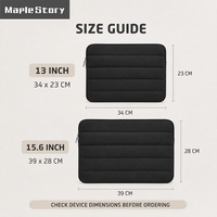 Housse d'ordinateur portable matelassée prête à l'emploi en gros, 13, 14, 15,6 pouces, faible MOQ, logo personnalisé, étui de protection rembourré pour ordinateur portable