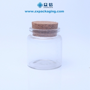 Bocaux de stockage de bouteilles en verre borosilicaté transparent scellé par liège - Product Image 3