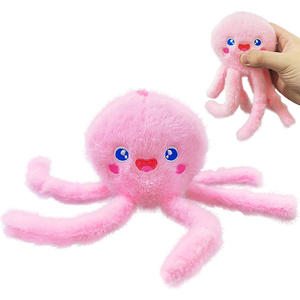 U953 <span class=keywords><strong>Peluche</strong></span> Octopus Personnalisable Porte-clés Animal en <span class=keywords><strong>Peluche</strong></span> Kawaii Petit Jouet Octopus pour Enfants et Adolescents Sac d'École Sac à Dos - Product Image 1