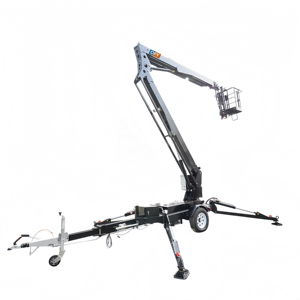 Plateforme élévatrice hydraulique à nacelle de 24 m, norme européenne, télescopique, électrique, rotation à 360°, multi-carburant, nacelle élévatrice remorquable - Product Image 5