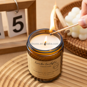 Оптовая продажа, коричневые религиозные тисненые стеклянные свечи - Product Image 3