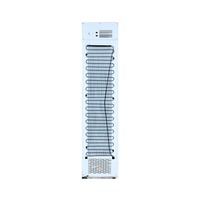 Réfrigérateur à boissons compact et peu encombrant avec refroidissement par air, modèle mince et vertical avec porte vitrée