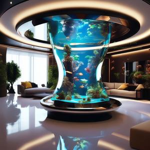 Acryl Rond <span class=keywords><strong>Aquarium</strong></span> <span class=keywords><strong>Half</strong></span> Rond Acryl <span class=keywords><strong>Aquarium</strong></span> - Product Image 6