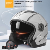730 Casque électrique de voiture et de moto Casque d'équitation quatre saisons à double lentille avec une visibilité optimale pour le commerce extérieur