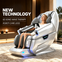 Fauteuil de massage immersif avec haut-parleur Bluetooth HIFI, lumière ambiante LED, charge sans fil, airbag intégral, canapé zéro gravité