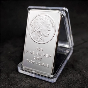 Barra de Plata de Reproducción, 1 Onza, Plata Fina .999, Barra Liberty <span class=keywords><strong>Buffalo</strong></span> - Product Image 4