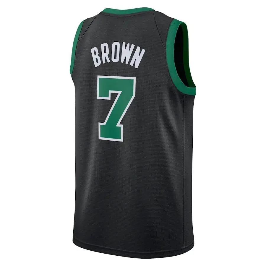 2022/24 BostonCity Celtics 0 Jayson TATUM 7 Jaylen BROWN America Camiseta de baloncesto cosida de alta calidad