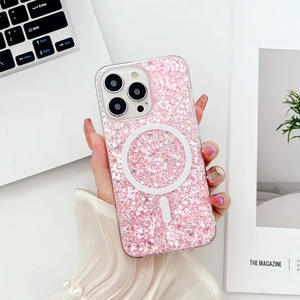 Caméra protection paillettes sans fil charge sublimation coque de téléphone pour <span class=keywords><strong>iphone</strong></span> 11 12 13 <span class=keywords><strong>pro</strong></span> <span class=keywords><strong>max</strong></span> <span class=keywords><strong>14</strong></span> 15 16 - Product Image 2