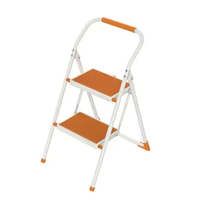 Haushalt Metallleiter Stuhl Stuhl Stuhl Kunststoff-Leiter 2-3 Schritte aufklappbare Leiter mit Handlauf