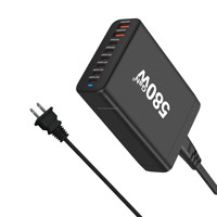 6 Tipe C 8 USB 580W US UK AU EU kualitas tinggi ponsel fitur baru pengisi daya dinding Multiport Gan cepat Universal