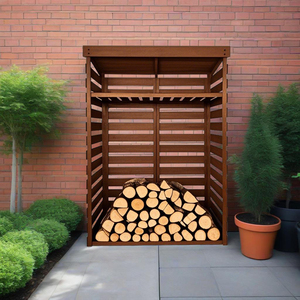 Grand hangar de stockage en <span class=keywords><strong>bois</strong></span> <span class=keywords><strong>extérieur</strong></span> de haute qualité Fire Grill Log Store avec <span class=keywords><strong>bois</strong></span> traité sous pression naturel - Product Image 2
