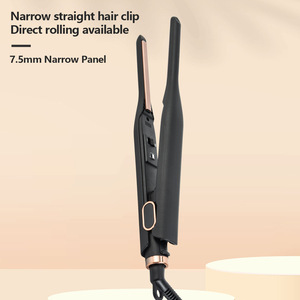 Mini Plancha de Pelo de Cerámica de 7.5mm, Calentamiento Rápido PTC, Doble Voltaje, Plancha de Viaje para Hombres con Cabello Corto - Product Image 5