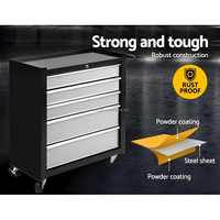 Gabinete de Herramientas Rodante de Acero con Cajones Personalizables con Cerradura, Banco de Trabajo Móvil, Soporte OBM/OEM para Almacenamiento en Garaje, Carro de Herramientas