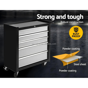 Armoire à outils roulante en acier avec tiroirs verrouillables et personnalisables, établi mobile, support OBM/OEM pour chariot à outils de rangement de garage - Product Image 6