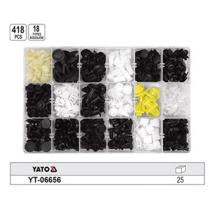 Ensemble de clips automobiles YATO, attaches en plastique YT-06650 pour la réparation et les pièces de rechange de voitures - Product Image 2