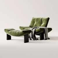 Canapé simple en cuir écologique de style italien moderne, design de luxe léger, pour salon, mobilier de maison, chaise longue design, sensation haut de gamme