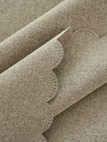 Nappe de table à manger et de table basse en coton et lin, texture personnalisable, style minimaliste, anti-poussière, couleur unie