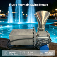 Boquilla de Fuente Oscilante CNC 1D de Acero Inoxidable con Diseño Moderno, Ecológica y Duradera para Fuentes Musicales Cuadradas