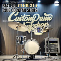 Beatello Ensemble de percussions métalliques pliable portable en 3 pièces avec chambre en aluminium Facile à transporter Kit Club Jungle