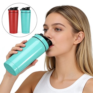 Bouteille <span class=keywords><strong>shaker</strong></span> pour protéines de lactosérum, paroi simple, 700 ml, sans BPA, anti-fuite, facile à nettoyer, tasse mélangeuse pour musculation, perte de poids, régime, fitness - Product Image 6