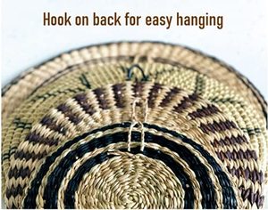 Dệt cỏ biển tường giỏ với mô hình Boho wicker giỏ cho phòng khách trang trí cỏ biển trang trí Nội Thất Tường Treo Giỏ - Product Image 2