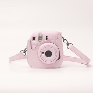 Sac <span class=keywords><strong>photo</strong></span> extérieur en cuir PU vintage couleur unie pour Fujifilm Instax <span class=keywords><strong>Mini</strong></span> 12 11 <span class=keywords><strong>9</strong></span> 8 avec fermeture magnétique et bandoulière réglable - Product Image 2