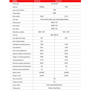 Klein Personeelsbestand Driepunts Elektrische Stapelaar 3 Wielen 1T/1.5T/2T Capaciteit Smal Gangpad Werk Triplex Mast Vorkheftrucks Pallet Retail - Product Image 2