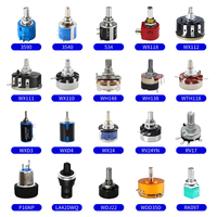 Potentiomètre SMD de précision haut de gamme ALPS RH2702-50KA 100K/250K à double volume, type à pas, index rotatif, rhéostat