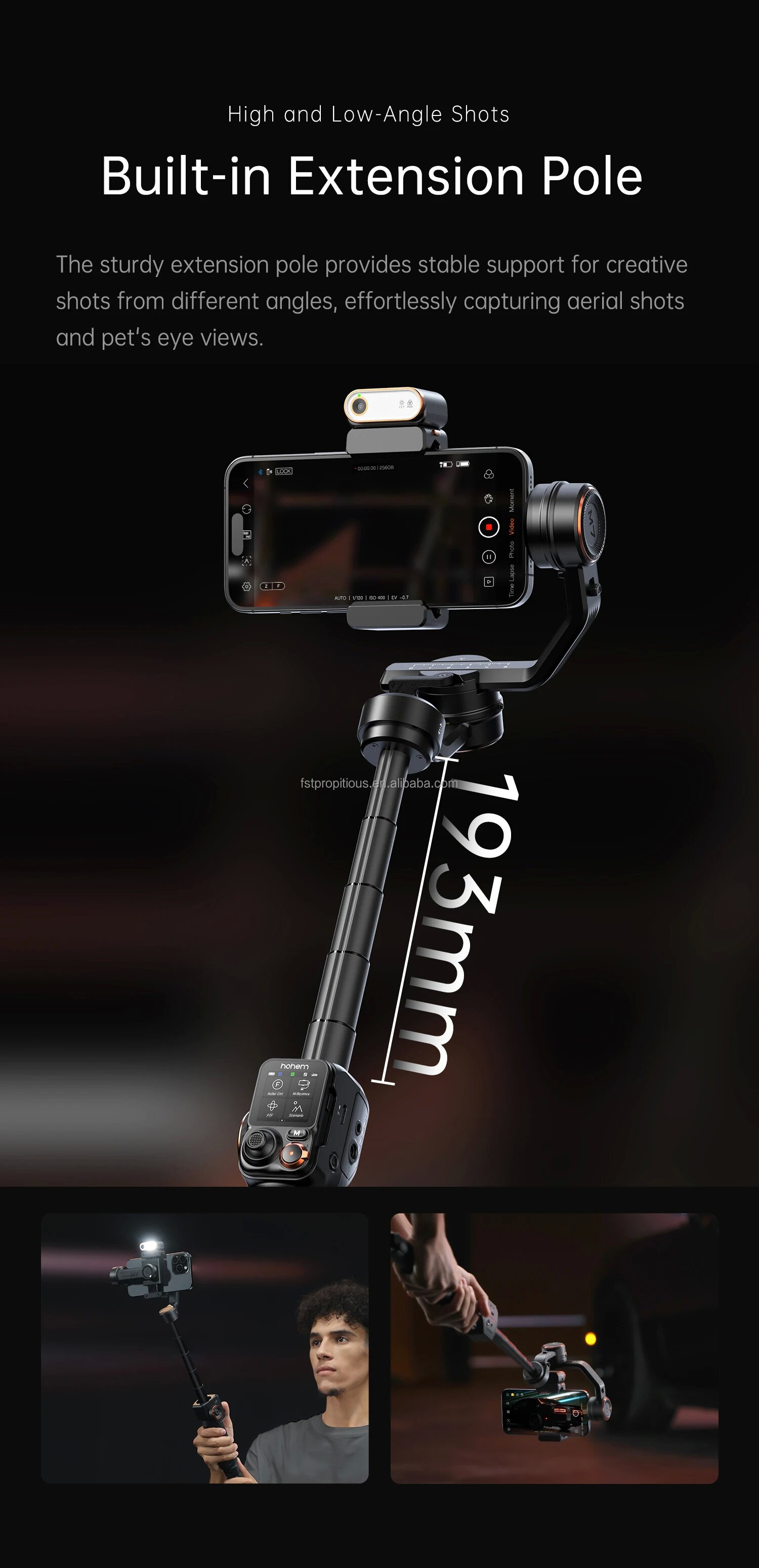 Hehem M7 ISteady M7 Aiフェイストラッキングスタビライザー3軸