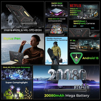 HOTWAV R9 Ultra Nouvelle tablette robuste 5G 8 Go + 512 Go 20080 mAh 11 pouces FHD+2K Caméra 64 MP Android 15 Version globale