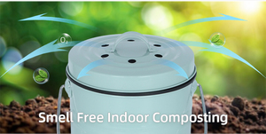 Mùi miễn phí xách tay 3L Nhà Bếp thùng rác có thể thép không gỉ thực phẩm phân ủ xô kim loại phân compost bin cho nhà bếp Countertop - Product Image 3