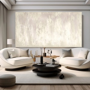 Art mural 3D contemporain, grand format horizontal, abstrait, minimaliste, créatif, sur toile, pour la décoration de la maison et des galeries - Product Image 3