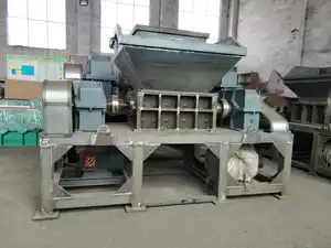 Triturador de resíduos de lata de lata de triturador de eixo duplo triturador de sucata de alumínio para venda