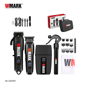 <span class=keywords><strong>Kit</strong></span> de barbier WMARK NG-1605KIT 4 en 1, tondeuse à cheveux haute vitesse, tondeuse, rasoir, avec flacon pulvérisateur, emballé dans un sac de barbier pour usage professionnel - Product Image 2
