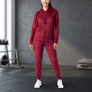 Survêtement unisexe personnalisé avec logo, décontracté, athlétique, respirant, léger, à taille élastique, avec fermeture éclair intégrale, motif écossais, pour le printemps - Product Image 2